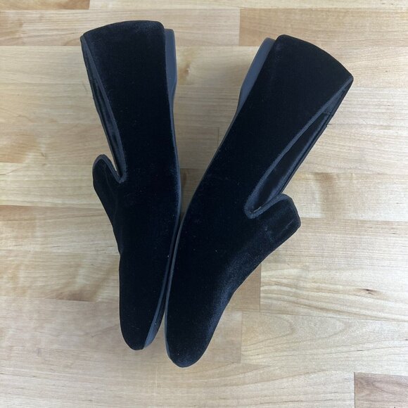 Birdies The Starling Loafer Flats Shoes Black Velvet Women's Size 9 - Picture 6 of 9